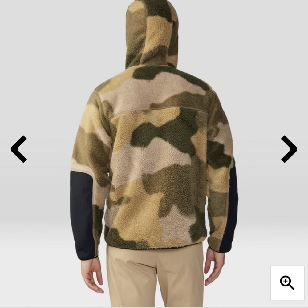 Mountain Hardware Men's HiCamp Fleece Printed Hoody  Size XL New! - Picture 8 of 13